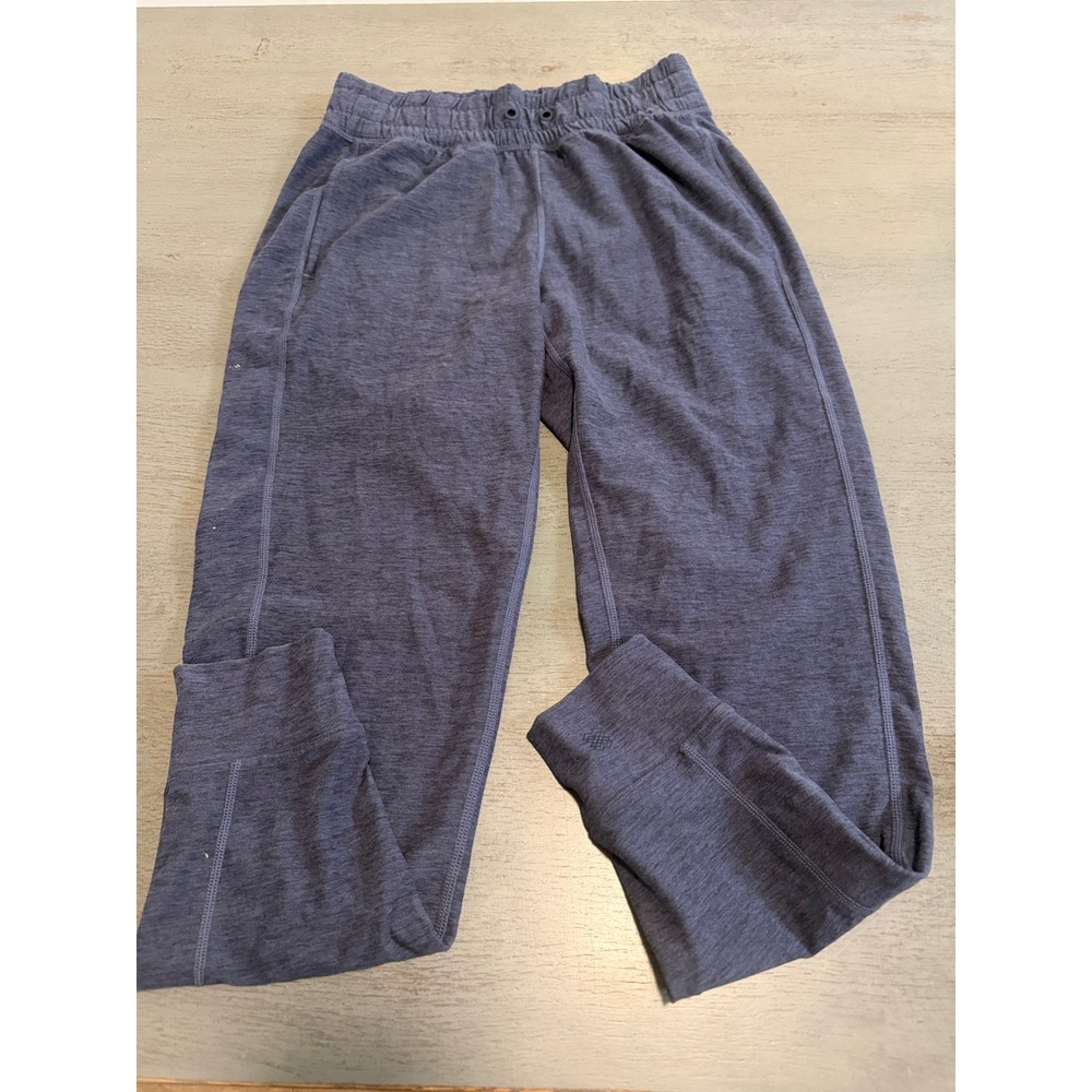 FLX Womens Heathered Gray Activewear Joggers XS Gray Recycled Polyester Spandex